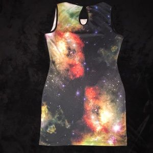 Forever 21 medium space galaxy dress